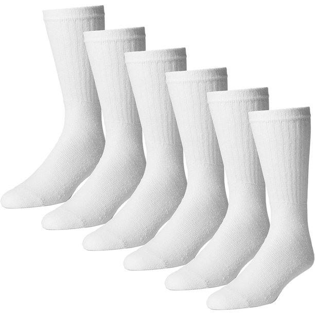 MDR Unisex Adult Crew Socks Cotton Socks Everyday Use 3 Pair Pack