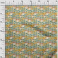 thumbnail image 2 of oneOone Cotton Poplin Yellow Fabric Abstracts Craft Projects Decor Fabric Printed By The Yard 56 Inch Wide, 2 of 4