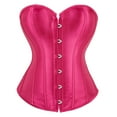 thumbnail image 1 of Grebrafan Corsets Bustier à Lacets Femme Rose P, 1 of 1