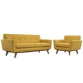thumbnail image 2 of Modway Engage Armchair and Loveseat Set of 2 in Citrus, 2 of 6