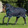 thumbnail image 1 of Amigo Bravo 12 Plus Turnout Blanket Bundle (50g Medium-Lite, 100g Liner, 300g Liner, 50g Hood, Disc Front), Dark Navy (Electric Blue/Navy Trim), Size: 84, 1 of 3