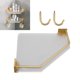 thumbnail image 1 of Estante Flotante De Esquina De Acrílico, Estante De Almacenamiento De Cocina Dorado Montado En La Pared, Estante De Esquina Impermeable, Estantes Flotantes De Esquina Para, 1 of 7