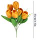 thumbnail image 2 of Ramo de flores de seda de tulipanes artificiales - Tallos de tulipán sintéticos para arreglos florales de boda, centros de mesa para la decoración de despachos en casa, de una sola pieza, 2 of 9