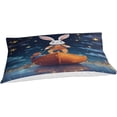 thumbnail image 5 of rabbit Bedding Sets Cartoon Duvet Cover Set 3 Piece，Microfiber 3D Cartoon Bedroom Duvet Set Single, 5 of 5