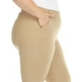 thumbnail image 4 of White Mark Women's Stretchy High Waist Pants, 4 of 5