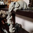 thumbnail image 4 of 2set Elefante Madres Colgando 2-Bebés Estatuilla Adornos artesanales de resina Nuevos Originales, 4 of 5