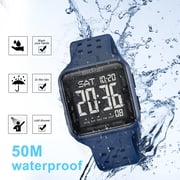 SKMEI Mens Digital Watch Outdoor Sports Waterproof Large Face Wrist Watches with LED Back Ligh/Alarm/Stopwatch
