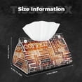 thumbnail image 5 of Cauagu Hand Drawn Vintage Coffee for Large Tissue Box Cover Rectangular–Plus Size Rectangle Tissue Box Holder Long Tissue Holder for Bathroom/Car/Office Decor 7.9X4.9X4.9'', 5 of 7