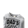 thumbnail image 3 of ZAXARRA Sweat-Shirt Unisexe pour Bébé Imprimé Lettre Manches Longues Col Rond Pull Ample, 3 of 9