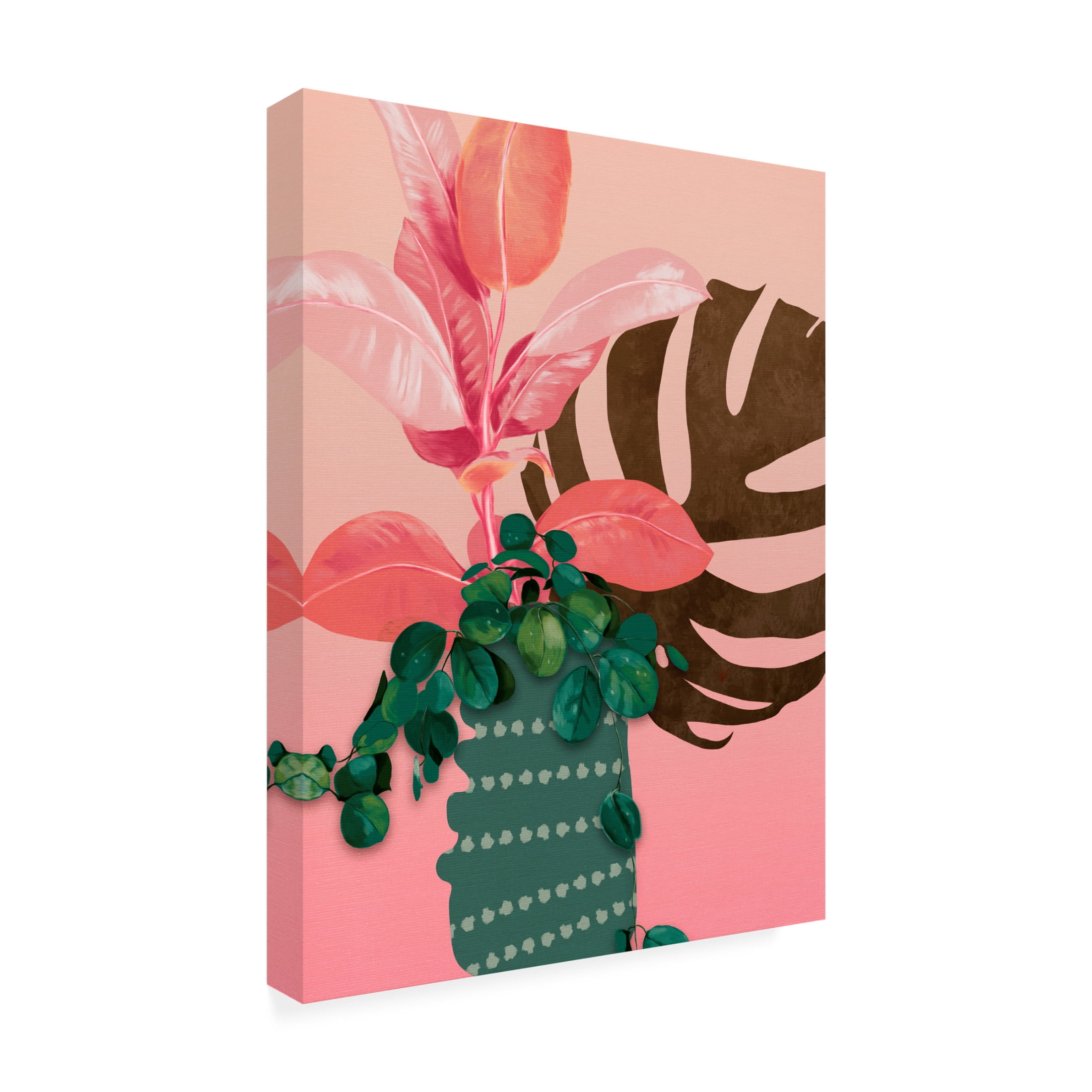 Trademark Fine Art Ana Rut Bre Leaves More 6 Canvas Wall Art
