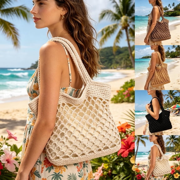 ibiyuan Crossbody Purses For Women Sunflower Pattern Handwoven Large Capacity Shoulder Tote Bag for Women, Stylish Daily Picnic Work Casual Handbag Gifts For Her