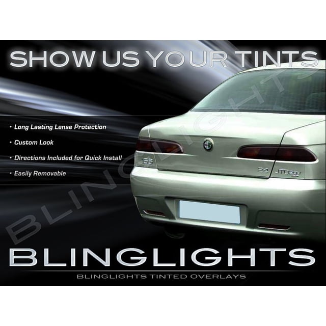 For Alfa Romeo 156 Tinted Smoked Taillamps Taillights Tail Lamps Lights Protection Overlays Film