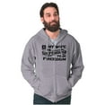 thumbnail image 4 of US Army Logo Wife Defending Freedom Men Big & Tall Zip Hoodie Brisco Brands 2X, 4 of 5