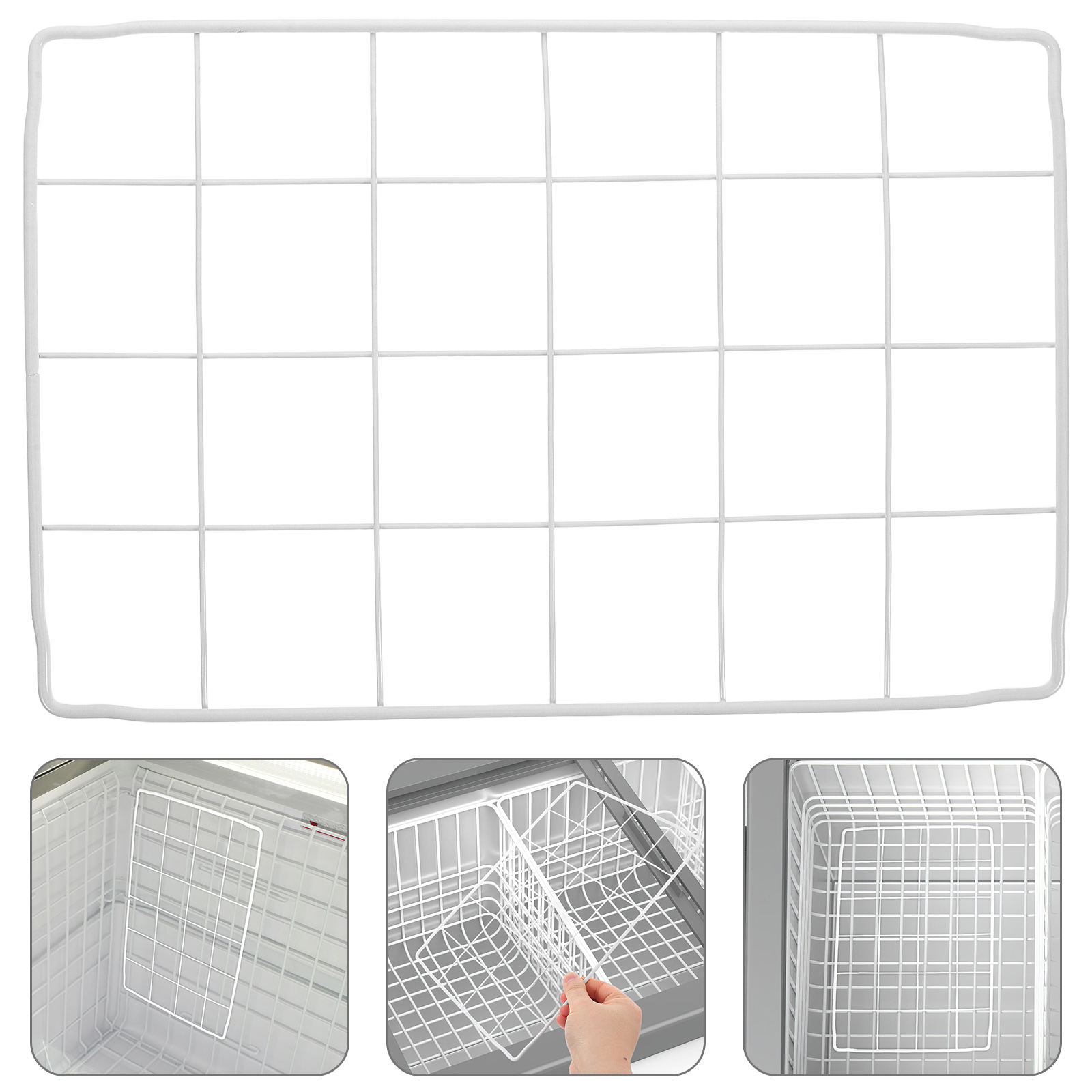 Séparateur De Réfrigérateur/congélateur En Fil Métallique - Organisateur Ajustable 39x29x10cm - Gain De Place Pour Maison Ou Commerce