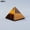 brown, variant on Zhuge 1 piece natural crystal pyramid ornament, brown 4 * 4cm healing crystal pyramid positive energy natural crystal stone used for chakra spiritual energy home decoration