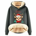 thumbnail image 1 of QHFBli Chandail à Capuche de Noël pour Femmes, Chandail-Over Chaud et Confortable à Manches Longues, 1 of 4