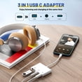thumbnail image 3 of USB C to USB Adapter 3 in 1 USB C to 3.5mm Audio Adapter for iPad USB Adapter, 3 of 7