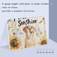 thumbnail image 4 of Dailycode Light Switch Plate Covers 2 Gang Wall Plate Plastics Outlet Covers for Kitchen Home Office Decor Hello Sunflower Dog, 4 of 8
