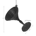 thumbnail image 2 of Christmas Black Glitter Ornament Cocktail Glass - Ensemble De 12, 2 of 3