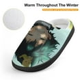 thumbnail image 4 of Deku Izuku My Hero Academia Kid's Cotton Slippers Winter Warm Soft Plush Slippers with Rubber Sole Non-Slip Indoor Outdoor Slip on Shoes Fluffy House Slippers For Boys Girls Teen, 4 of 8