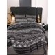 thumbnail image 4 of Juego De Ropa De Cama De Tres Piezas Juego de edredón individual con 2 fundas de almohada,estampado geométrico bohemio en negro,ligero,de microfibra (1 pieza). Rkxzt, 4 of 8