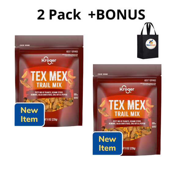 KG Tex Mex Trail Mix Reclosable 8 oz , 2 Pack Bonus
