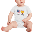 thumbnail image 2 of 50% Spanish + 50% American = 100+% Cute Baby Bodysuit Baby Clothes (White, 18-24 Months), 2 of 5