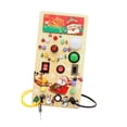 thumbnail image 1 of Tablero de Navidad ocupado, interruptores LED, actividades de aprendizaje, ayuda para enseñanza, juguete Montessori para cumpleaños, Navidad, niños y, 1 of 9