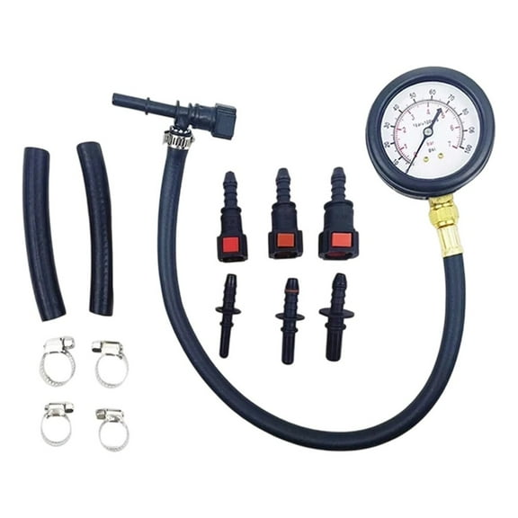 13X Fuel Pressure Test Kit Fuel Pressure Gauge 0-100Psi Fuel Injection Pump Pressure Tester Gauge Kit For Car Motorcycle Truck