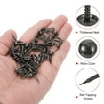 thumbnail image 4 of Uxcell 100 Pack Upholstery Nails, 8x20mm Upholstery Tacks Furniture Tacks Nail Round Head Decorative Tacks, Black, 4 of 7