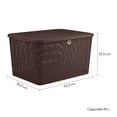 thumbnail image 3 of PLASTICOS LA ARDILLA KIT CAJA RTTN C/TAPA CH Y MED 4P CHOCO PLASTICOS LA ARDILLA Tipo Rattan (Chocolate), 3 of 4