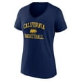 thumbnail image 2 of Women's Navy Cal Bears In Bounds V-Neck T-Shirt, 2 of 3