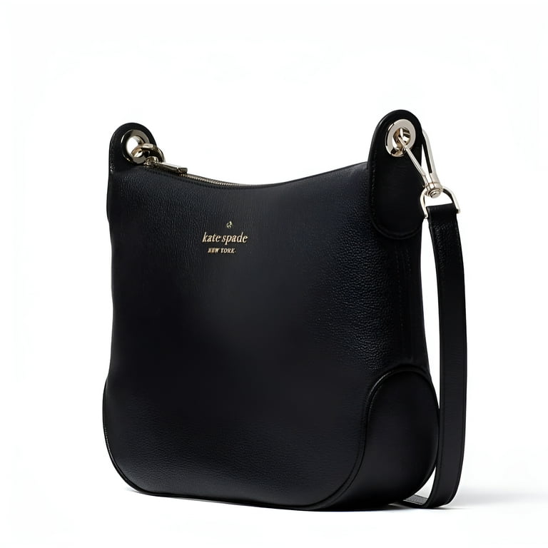 Kate Spade Rosie Pebbled Leather Handbag, Black with Detachable