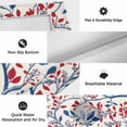 thumbnail image 6 of Red Blue Leaf Outdoor Rug for Patio/Deck/Porch, Non-Slip Large Area Rug 5 x 7 Ft, Summer Vintage Botanical Branch Indoor Outdoor Rugs Washable Area Rugs, Reversible Camping Rug Carpet Runner, 6 of 8
