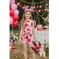 thumbnail image 5 of Arshiner Girls 2 Pieces Summer Outfits Twist Front Ruffle Sleeve T-Shirts and Shorts With Pockets Cute Clothes Sets, 5 of 6