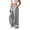 #03 Gray 【Mix, Match & Rotate: Stock Up on Daily Colors】, variant on Women's Cotton Linen Loose Straight Long Pants, Mid Waisted Elastic Waist with Pockets, Casual Business Lounge Travel Pants, Trousers | VerBelle,Black 3XL