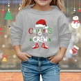 thumbnail image 2 of Grand Enfant Chandail à Capuchon Garçon Grand Chandail à Capuchon Enfants Chandail Confortable Femme Chat Cordon de Serrage Noël Enfants Manches Longues Col Rond Chandails en Molleton Imprimé Lettre Chandails en Molleton Légers Blouse Gris 9-10 Ans, 2 of 6