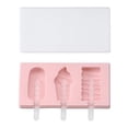 thumbnail image 1 of Molde de helado siamés con tapa, palito de helado de silicona, molde de hielo hecho en casa Diy, molde de helado rosa, 1 Uds. LingWen 8390605182105, 1 of 1