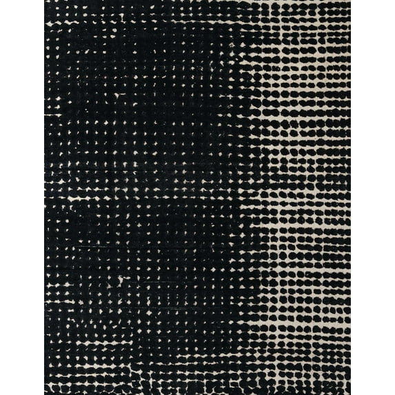 Ahgly Company Machine Washable Indoor Rectangle Abstract Gray Area Rugs, 8' x 10'
