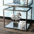 thumbnail image 4 of Furniture of America Finni Modern Metal 3-Tier Bookcase in Matte Black Coating, 4 of 6