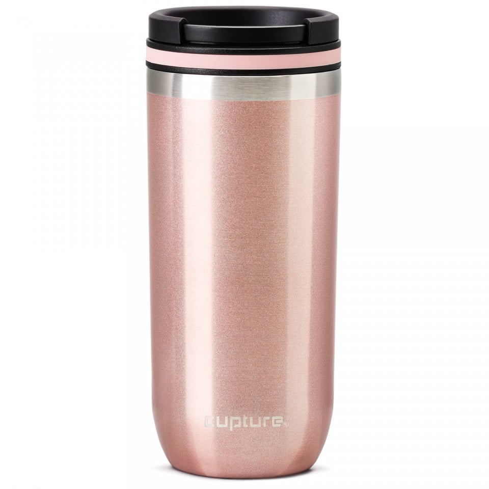 FXW LUCKY Stainless Steel Insulated Travel Mug Leakproof Vacuum Water Bottles Coffee Cup Commuter Bottle 16-Ounce 480ml Black