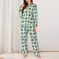 thumbnail image 2 of Balery Lighthouse Pattern Pajama Sets for Women Long Sleeve 2 Piece Sleepwear Loungewear Sets Soft PJ's with Pockets Long Sleeve Comfy Pj Sets-XX-Large, 2 of 7