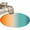 Orange Green, variant on Orange Teal Ombre Round Area Rug 3.3Ft Washable Circle Rugs for Dining Room Table, Abstract Gradient Minimalist Modern Non-Slip Carpet Floor Mats Indoor Outdoor Carpet Runner Aesthetic Home Decor