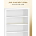 thumbnail image 6 of Shoe Storage Cabinet, 10 Tiers Freestanding Shoe Cabinets, Wooden Shoes Rack with Cubby, 27-30 Pairs, Farmhouse Tall Shoes Cubby Organizer for Entryway, Living Room, White SR52603X, 6 of 10