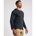 thumbnail image 2 of Real Essentials 4 Pack: Men's Dry Fit Long Sleeve V-Neck Active T-Shirt - Athletic Outdoor UPF 50+ (Available in Big & Tall), 2 of 6