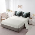 thumbnail image 3 of Homewish Woodland Dino 7-Piece King Bedding,Jungle Wildlife King Bed in a Bag,Green,Light Gray Reversible, 3 of 8