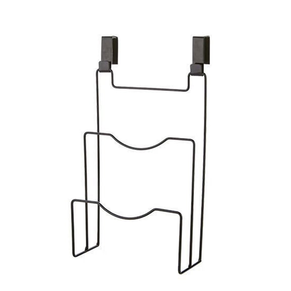 Blaack Pot Lid Rack, Cabinet Door Organizer Over-the-Door Metal Wire Hanging Holder for Cutting Boards and Pan Lids for Kitchen Cabinet