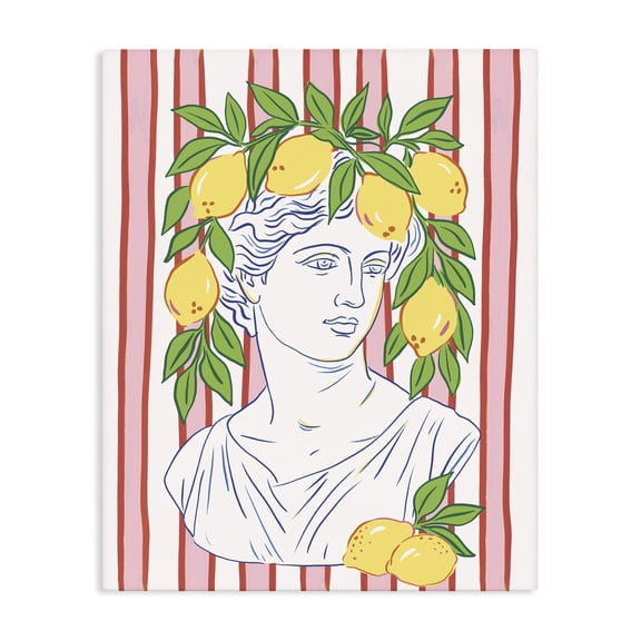 Stupell Industries Contemporary La Limona Sculpture Face Canvas Art, 16 x 20, by Radhika Modi