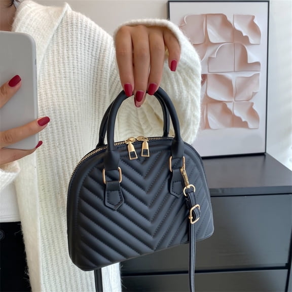 GOYJU Womens Purses and Handbags Shoulder Bag Ladies Designer Satchel Messenger Tote Fashion Solid Color Leather Versatile Handbag Double Zipper Adjustable Strap Crossbody Bags