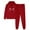 Red, variant on MuZeFu Womens Sweatshirt Hoodie Sweatpants Sets for Women 2 Piece Outfits Mens And Womens Sports Tracksuits Long Sleeve Pullover Hoodie Sweatshirt Loose Coat And Sweatpants Fall Winter Suit